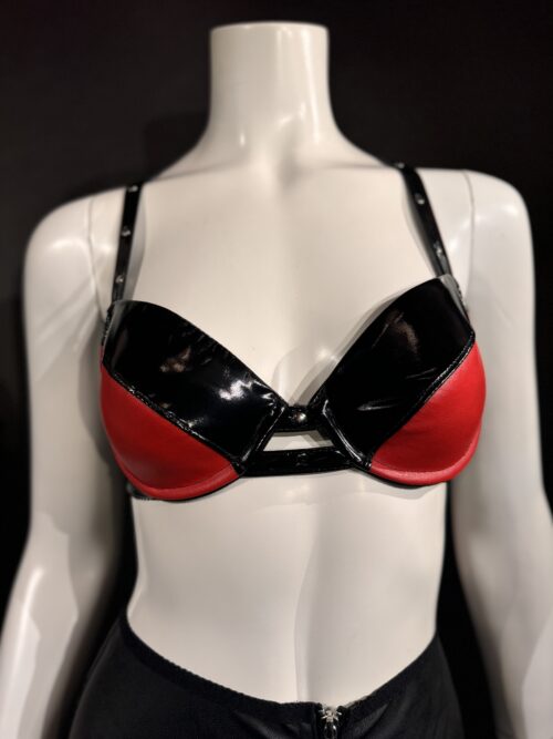 LEE KLEIMANN - BRA black on red