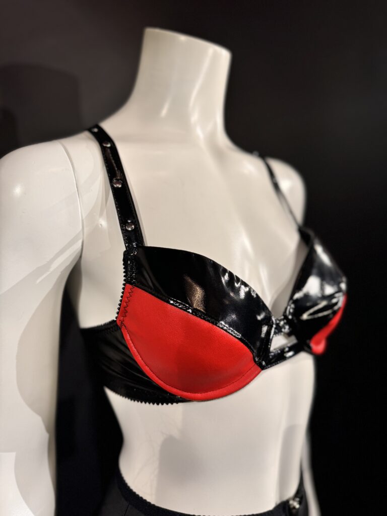 LEE KLEIMANN - BRA black on red