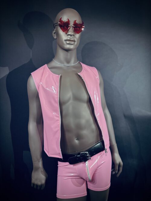 Zipped Vest Manstore Pink Lak