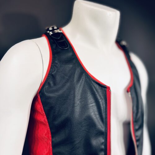 Singlet gespen zwart/rood Tykaboom