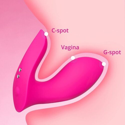 LOVENSE - FLEXER INSERTABLE DUAL PANTY VIBRATOR MAGENTA