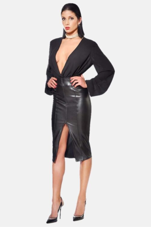 Ornella faux leather skirt Patrice Catanzaro