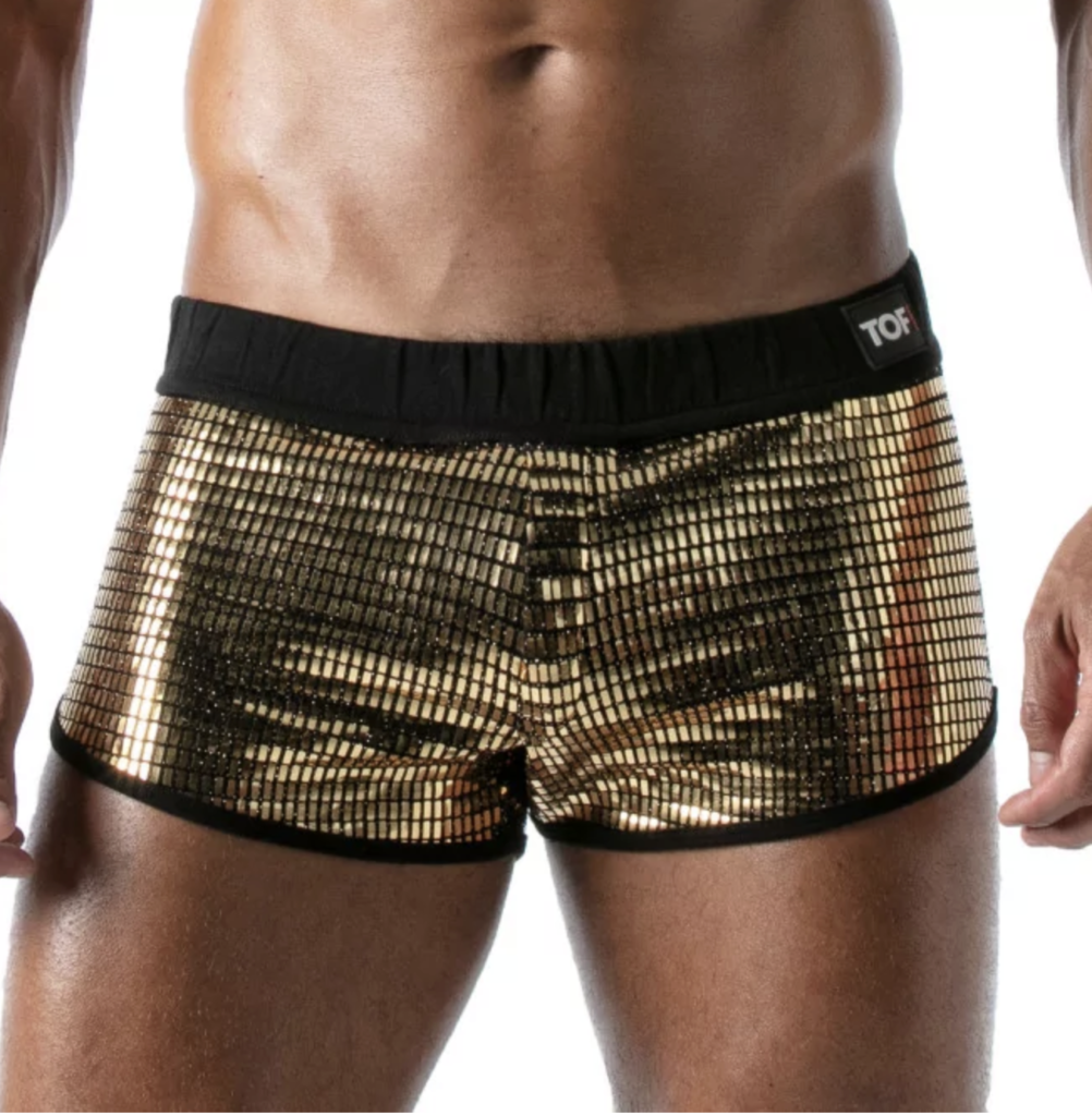 Star Sexy Mini-Shorts Gold