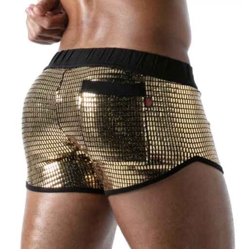 Star Sexy Mini-Shorts Gold