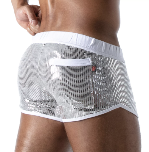 Star Sexy Mini-Shorts Silver